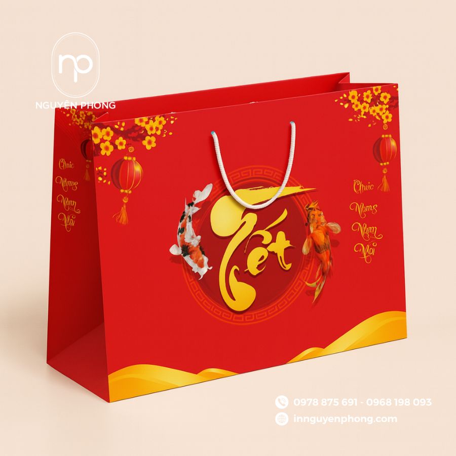 In túi giấy đựng quà tết tại TPHCM giá rẻ
